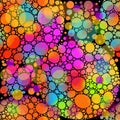 Seamless pattern abstract multicolored circles. Vector illustration Royalty Free Stock Photo