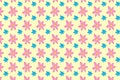 Seamless pattern of abstract pink and blue flowers