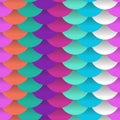 Seamless pattern abstract scales simple background with circle pattern marine blue green lilac violet orange pink white. Vector Royalty Free Stock Photo