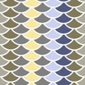 seamless pattern abstract scales simple background with circle pattern white khaki beige gray blue. Can be used for fabrics, Royalty Free Stock Photo