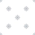 Seamless pattern with abstract snowflakes Light Christmas background