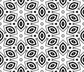 Abstract thin line seamless pattern. Linear ornamental geometric background.