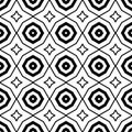 Abstract thin line seamless pattern. Linear ornamental geometric background.