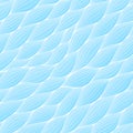 Seamless pattern with abstract waves. Wavy blue azure background. Vector wave texture.