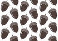 Seamless pattern. Acorn Royalty Free Stock Photo