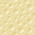 Seamless pattern of aerated porous white chocolate. Bubble chocolate seamless background. Vector.