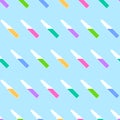 Seamless pattern from ampoules with colored liquid inside