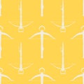 Seamless pattern with ancient Crossbows