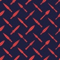 Seamless pattern with ancient spearheads Royalty Free Stock Photo