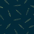 Seamless pattern with ancient spearheads Royalty Free Stock Photo