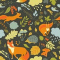 Seamless pattern with animals. Royalty Free Stock Photo