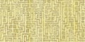 Seamless pattern of antique maze scheme, painted on old paper or parchment