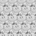 Seamless pattern of apples. Vector background Royalty Free Stock Photo