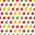 Seamless pattern, applique apples, guilt, scrapbook