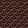 Seamless pattern of armour scale