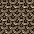 Seamless pattern of armour scale