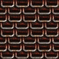 Seamless pattern of armour scale Royalty Free Stock Photo