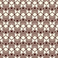 Seamless pattern with arrow fletching. Repeated chevrons wallpaper. Tribal and ethnic motif. Native americans ornament Royalty Free Stock Photo