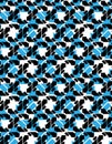 Seamless pattern with arrows, black and white infinite geometric