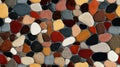 Seamless pattern of artistic stones in various colors Royalty Free Stock Photo