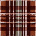 Seamless pattern as a knitted fabric in brown and grey colors