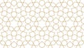 Seamless pattern in authentic arabian style. Unexpanded strokes Royalty Free Stock Photo