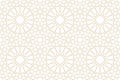 Seamless pattern in authentic arabian style. Unexpanded strokes Royalty Free Stock Photo