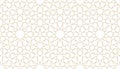 Seamless pattern in authentic arabian style. Unexpanded strokes Royalty Free Stock Photo