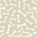 Seamless pattern background with abstract bone