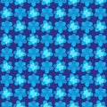 Seamless pattern. Background abstract natural floral dark and light blue cyan turquoise purple with a decorative pattern and a