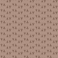 Seamless pattern background bird footprint. Prints vector. Brown wallpaper.