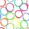 Seamless pattern background with colored circles