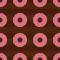 Seamless pattern background with colorful donuts, illustration