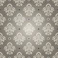 Seamless Pattern Background.Damask Wallpaper. Royalty Free Stock Photo