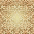 Seamless Pattern Background.Damask Wallpaper. Royalty Free Stock Photo