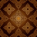 Seamless Pattern Background.Damask Wallpaper. Royalty Free Stock Photo