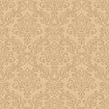 Seamless Pattern Background.Damask Wallpaper. Royalty Free Stock Photo