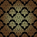 Seamless Pattern Background.Damask Wallpaper.