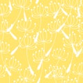 Seamless pattern background from a dandelion Royalty Free Stock Photo
