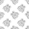Seamless Pattern, Background With Ethnic Patterned Ornate Items