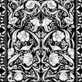 Seamless pattern, background with Floral pattern in art nouveau style