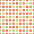 Seamless pattern background grapefruit, lemon, lime, orange. Royalty Free Stock Photo