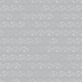 Seamless pattern background. Gray hearts on hoar ground. Dearness wallpaper. Symbol of love.