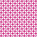 Seamless Pattern Background Metaballs - White Vector Illustration - Isolated On Pink Background