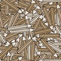 Seamless pattern background pencil. School design vector.