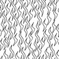 Seamless pattern, background, texture from abstract elements in the form of zigzags, contours, doodling for design of paper, Royalty Free Stock Photo