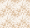 Seamless pattern, background, texture. Geometric elements, circles. Polka dot. Shades of brown on white. Royalty Free Stock Photo