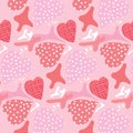 Seamless Pattern, backgrounds, Valentine Day heart.