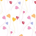 Seamless Pattern, backgrounds, Valentine Day heart.