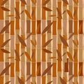 Seamless pattern of bamboo dried sticks Royalty Free Stock Photo